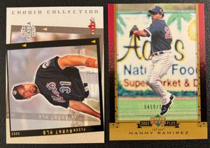 Manny Ramirez & Mike Piazza 2-Card Numbered Baseball Card Lot