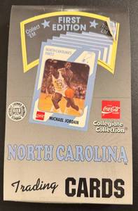 Michael Jordan and North Carolina Coca Cola Collegiate Collection Complete Pack Box