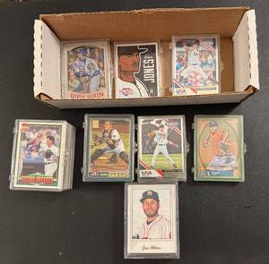 Misc Baseball Card Lot W Containers