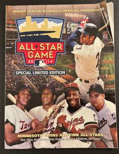2014 All-Star Game Limited Edition Program Book Minnesota Twins Baseball
