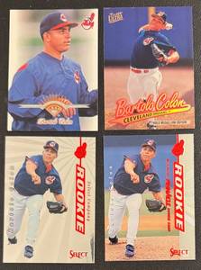 Bartolo Colon 4-Card Rookie Baseball Card Lot
