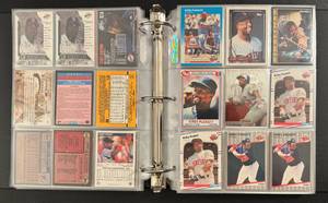 HOF & Stars Baseball Card Bulk Binder w BIG STARS including Kirby Puckett