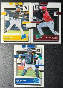 3-Card Superstar 2022 Donruss Baseball Card Lot