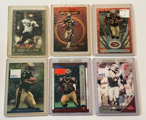 (6) Ricky Williams RC Football Card Lot