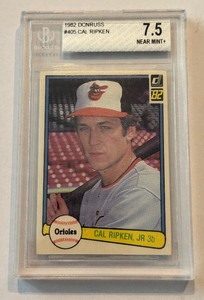 Cal Ripken Jr. RC Beckett Graded 7.5 NM Slab 1982 Donruss #405 Rookie Vintage Baseball Card
