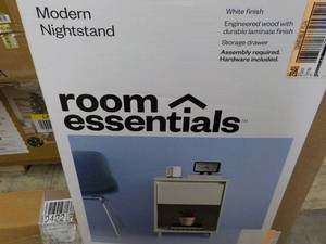 Room Essentials Modern White Night ...