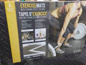 6 pcs Exercise Mats 24 x 24 x 12...