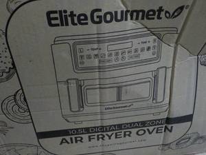 Elite Gourmet 10.5L Digital Dual Zo...