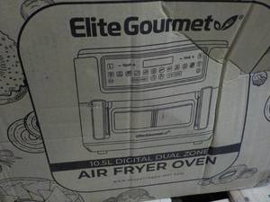 Elite Gourmet 10.5L Digital Dual Zo...