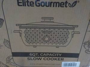 Elite Gourmet 6 qt Capacity Slow Co...