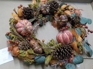 Fall Wreath 22 Diameter by Valerie...