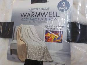 Ashford Home 2 pack Cozy Faux Fur T...