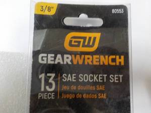 Gear Wrench 13 pc SAE Socket Set...