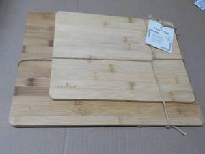 2 pc Crofton Bamboo Cutting Boards ...