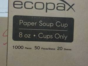 Eco Pax Case of 1000 paper 8 oz Sou...