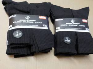 12 pair Wear Proof size 10-13 Black...