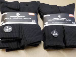 12 pair Wear Proof size 10-13 Black...