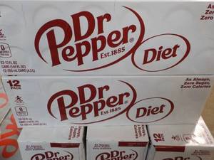 2 Diet Dr Pepper 12 packs...