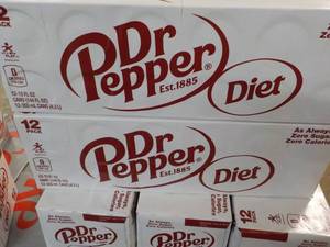 2 Diet Dr Pepper 12 packs...
