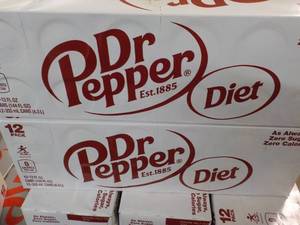 2 Diet Dr Pepper 12 packs...