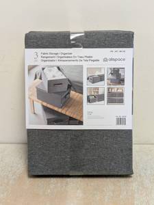 NEW ALLSPACE FABRIC STORAGE  ORGANIZER 3 PACK