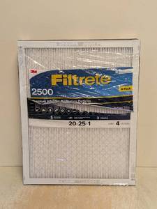 NEW 3M FILTRETE 2500 20x25x1 FILTERS 4PK