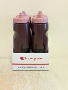 NEW CHAMPION QUENCH SQUEEZE BOTTLE 24OZ 4PK PURPLE