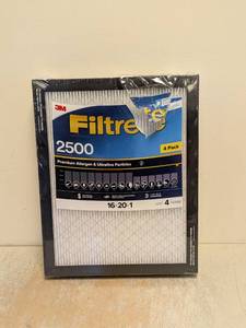 NEW 3M FILTRETE 2500 16x20x1 4PK