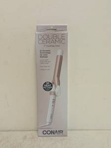 NEW CONAIR DOUBLE CERAMIC 1 CURLING IRON