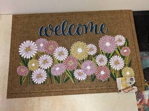 MOHAWK HOME SPRING COLLECTION DECORATIVE DOORMAT DAISY BLOOMS