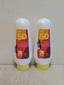 (2) NEW UP & UP SPORT SUNSCREEN LOTION SPF50