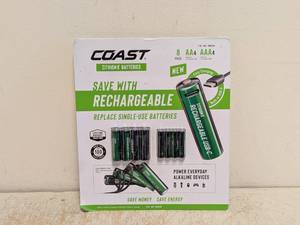 NEW COAST RECHARGEABLE ZITHION-X BATTERIES AA & AAA