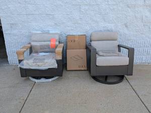 NEW SUNBRELLA SUNVILLA 3PC DEEP SEATING SET
