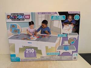KIDKRAFT BUILDING BRICK PLAY-N-GLOW ACTIVITY TABLE