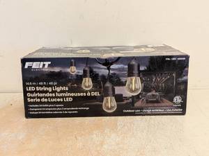 FEIT ELECTRIC LED STRING LIGHTS 14.6 M  48 FT  48 PI