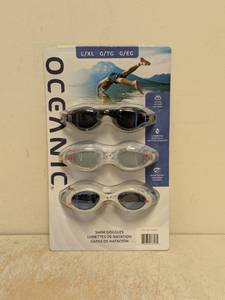 NEW OCEANIC LXL SWIM GOGGLES 3PK