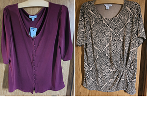 New with Tags Calvin Klein and Liz Claiborne tops
