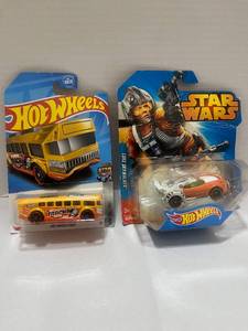2 Sealed Hot Wheels 2014 Star Wars Luke Skywalker 2021 High Yellow Track Bus