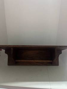 Antique Wood Clock Shelf
