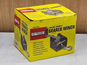 Central Forge 2000 lbs. Capacity Geared Winch
