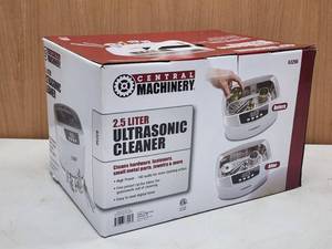 Central Machinery 2.5 Liter Ultrasonic Parts, Jewelry Cleaner