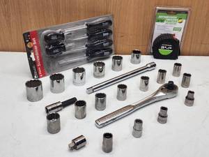 Assorted Standard Mechanics Hand Tools