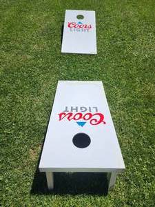Coors Light Wooden Corn Hole Game