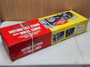 U.S. General Motorcycle Stand with Wheel Chock