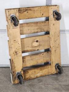 Handmade Rolling Wooden Platform