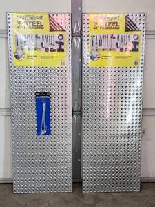 (2) 16 x 48 Steel Wall Pegboards, New