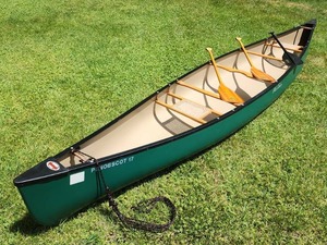 Lake Ready 17 ft Penobscot Canoe with Paddles