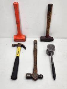 (5) Assorted Hammers