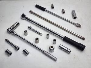 Assorted 12 in. Drive Sockets with Torque Wrench