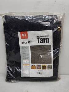 Blue HFT 8 ft x 10 ft 4 Mesh Tarp